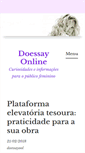 Mobile Screenshot of doessayonline.com