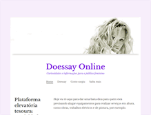 Tablet Screenshot of doessayonline.com